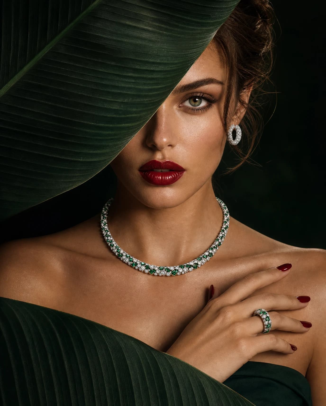 Jewelry Foliage Portrait