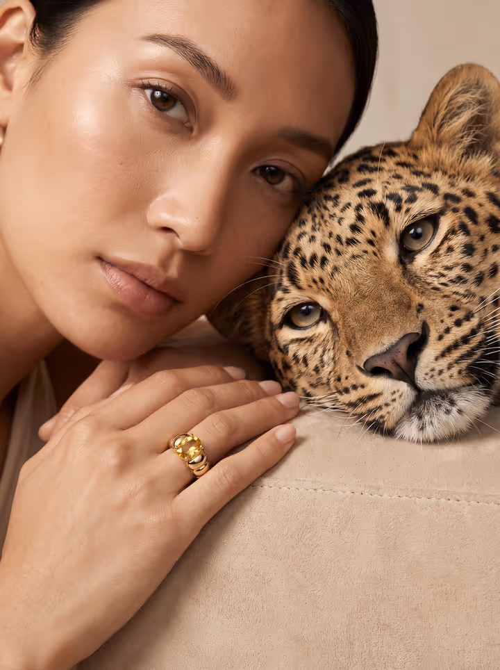Ring Leopard Portrait