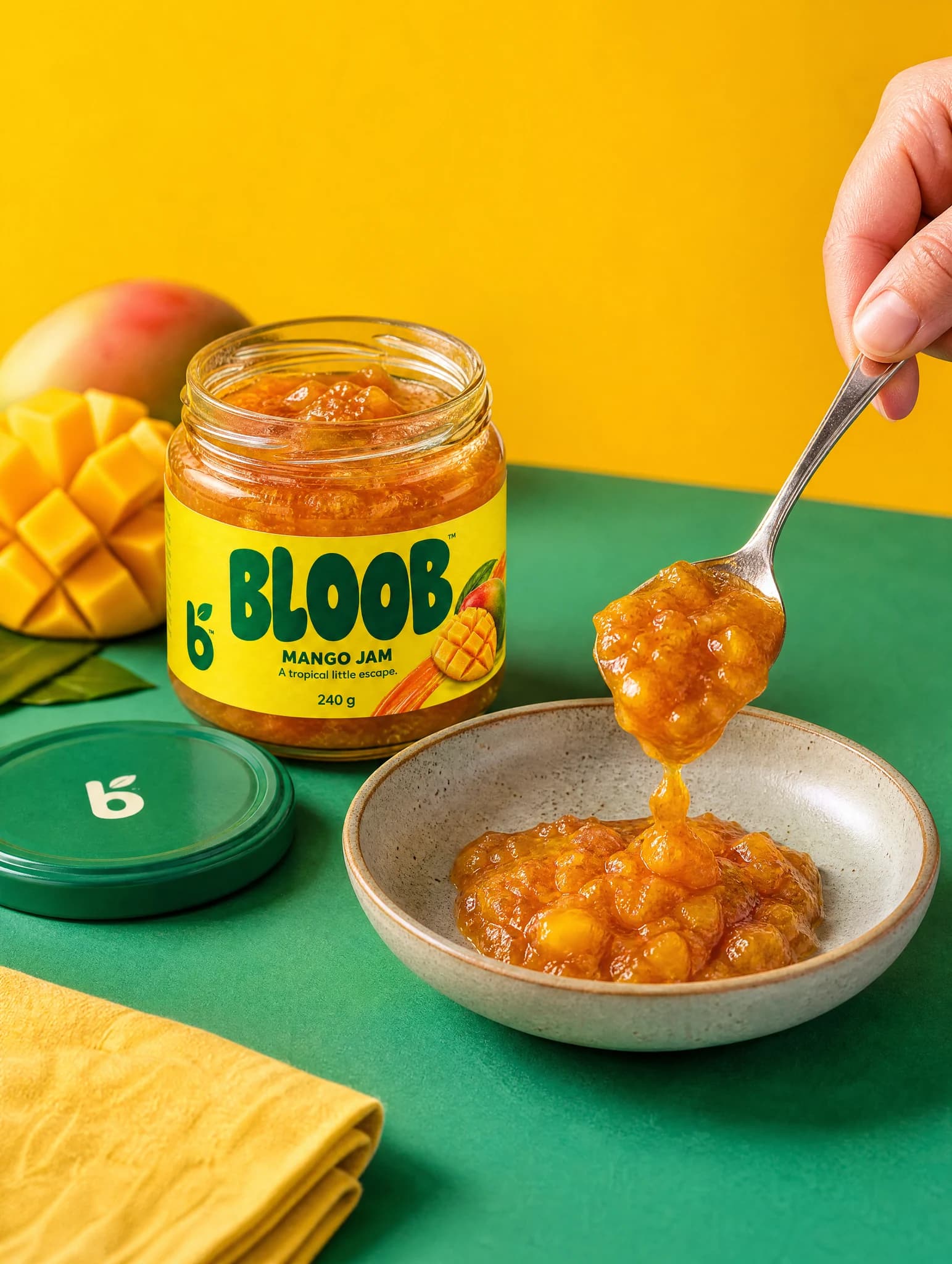 Vibrant Food Jar Campaign photoshoot