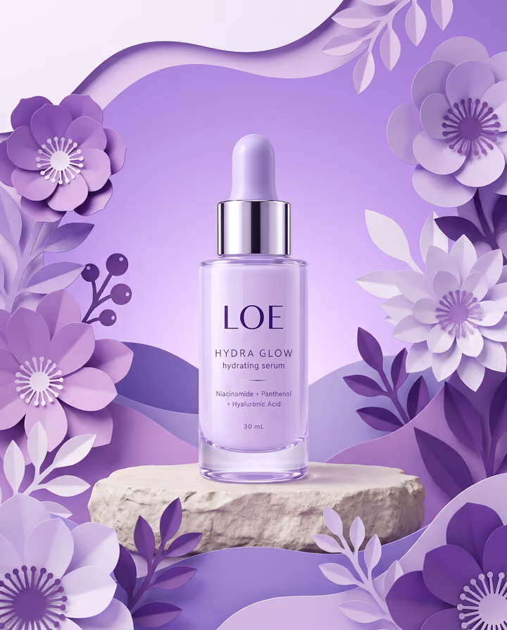 Papercraft Skincare Shot