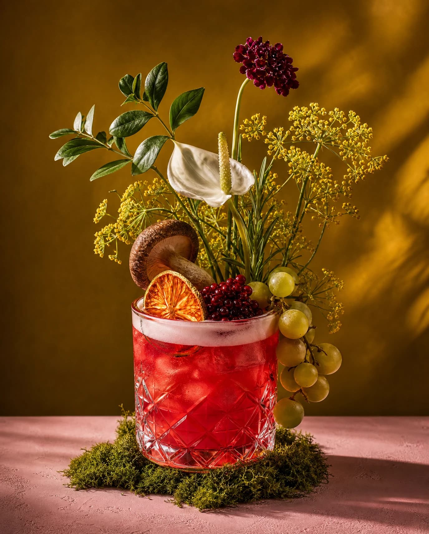 Cocktail Botanical Sculpture
