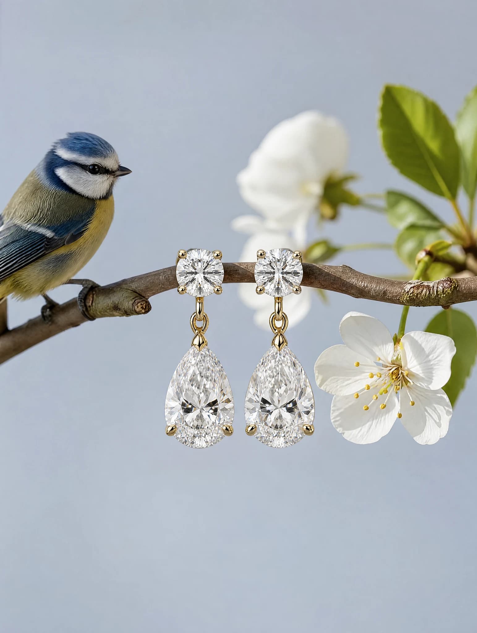 Earrings Songbird Branch