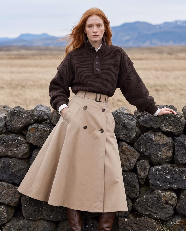 Windswept Fashion Portrait