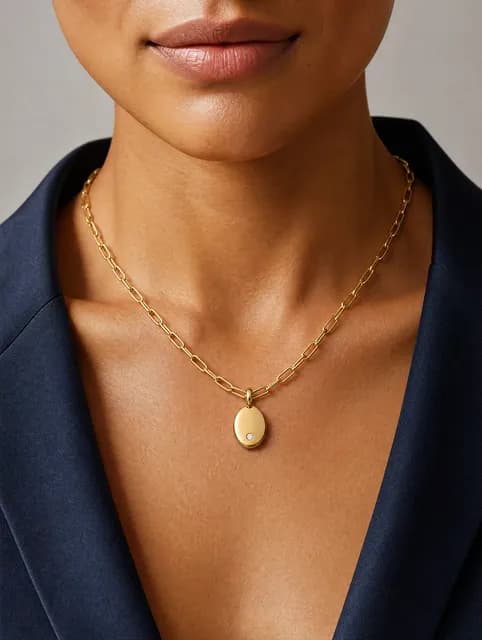 Necklace Sculpted Neckline