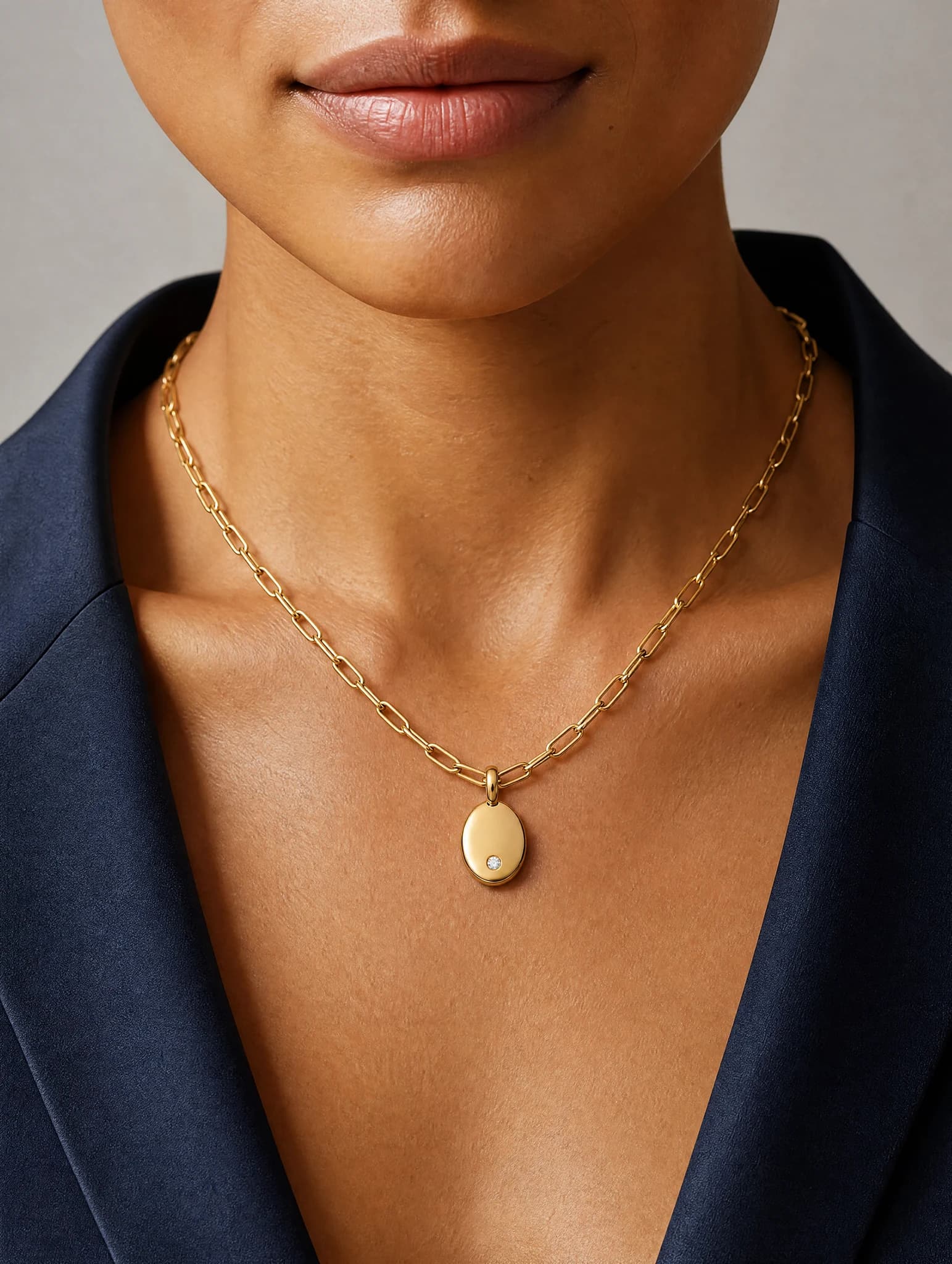 Necklace Sculpted Neckline