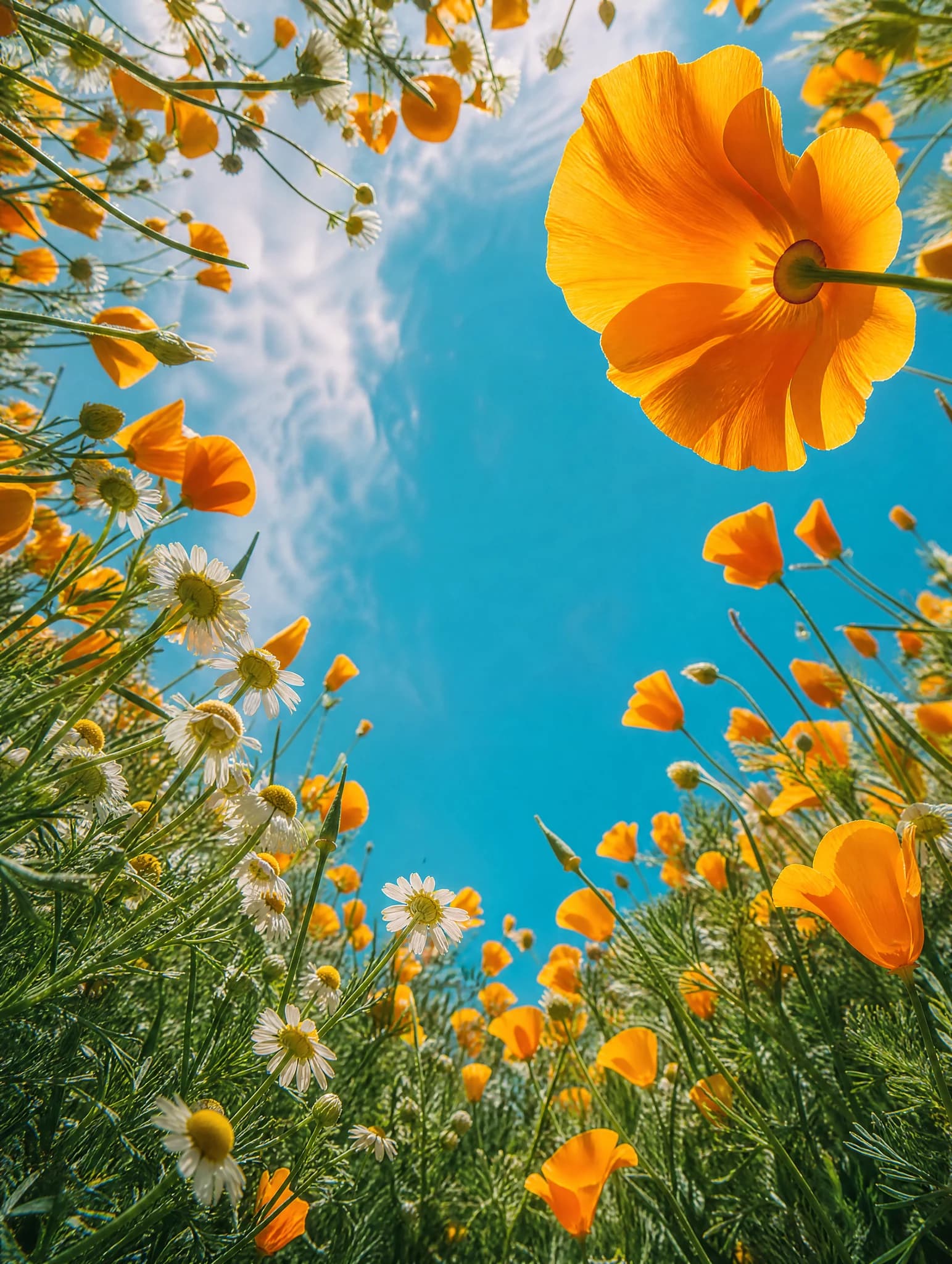 Poppy Sky Window