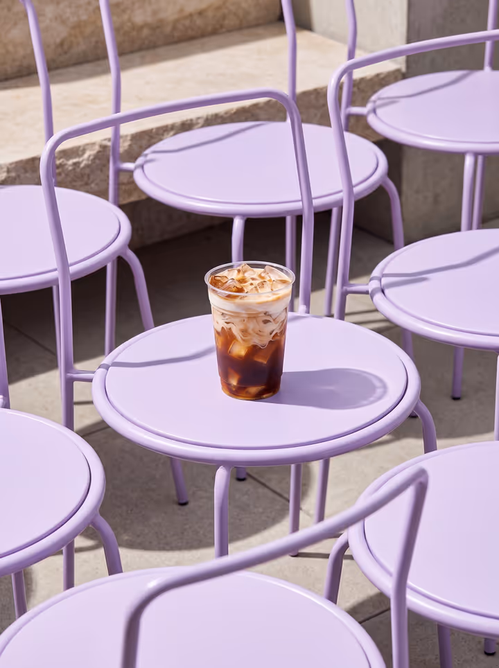 Minimal Café Drink Shot