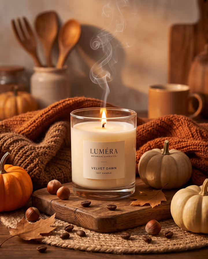 Autumn Candle Shot