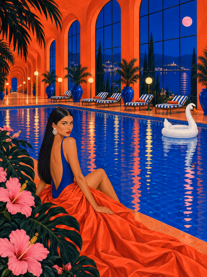 Coral Pool Illustration