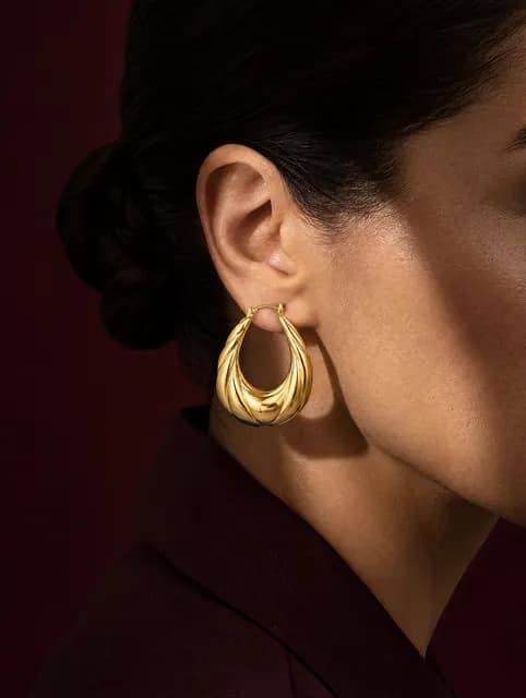 Earrings Burgundy Aperture