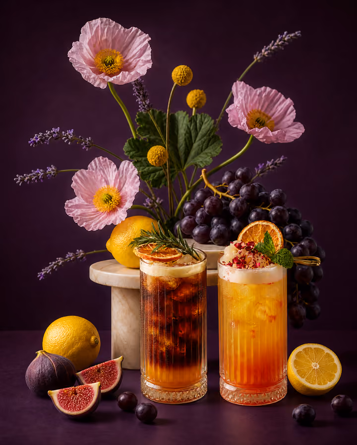 Aubergine Beverage Editorial