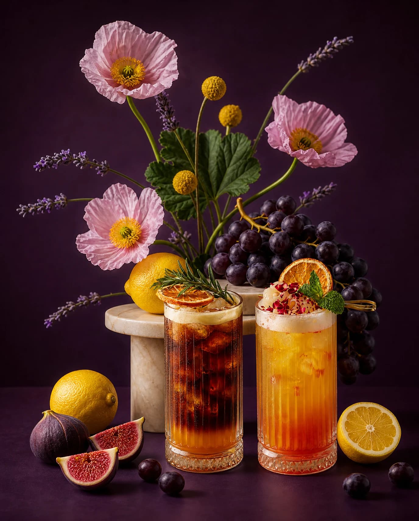 Aubergine Beverage Editorial