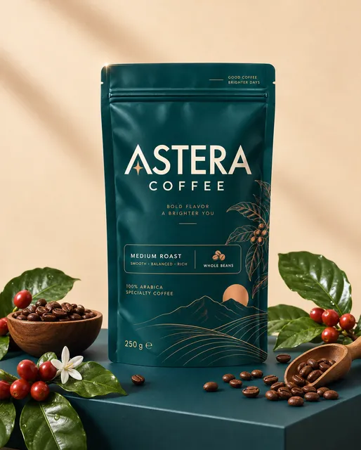Coffee Bag Studio Shot