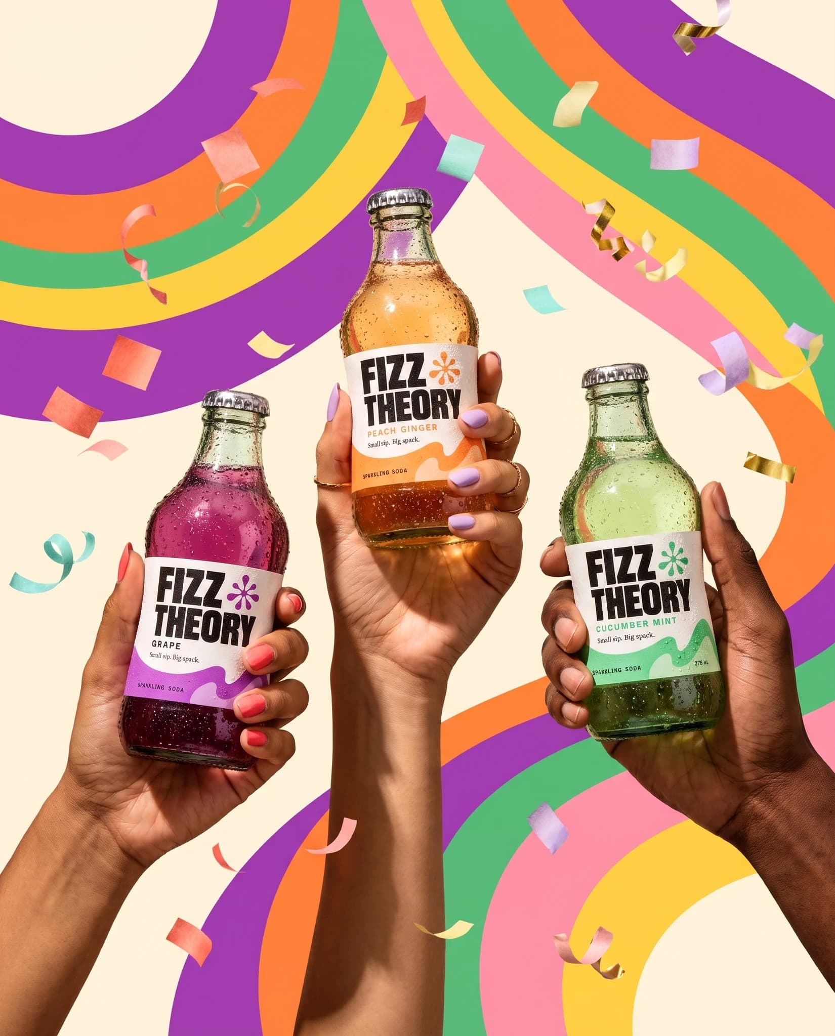 Rainbow Beverage Trio