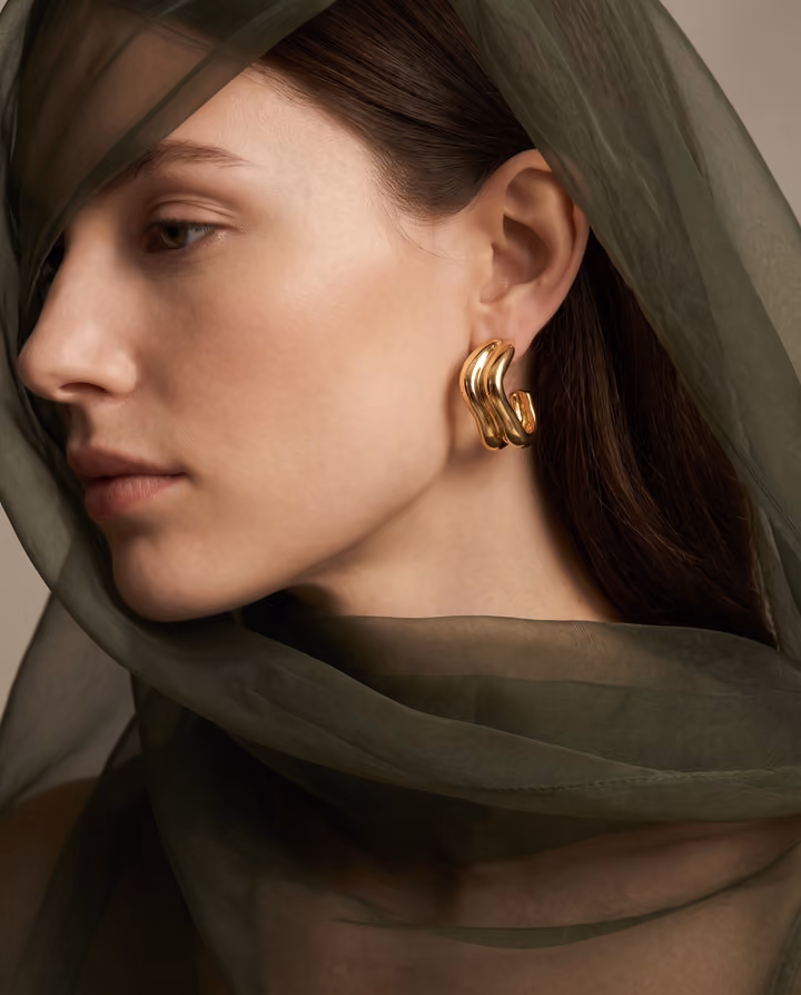 Earrings Olive Veil