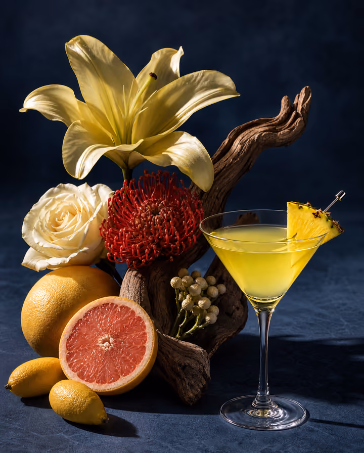 Floral Beverage Still Life