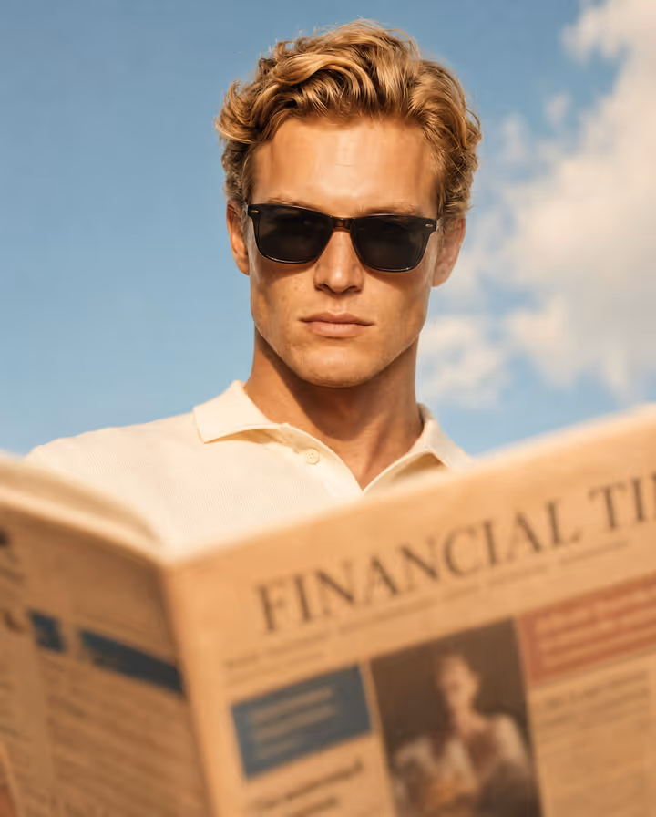 Fashion Newspaper Portrait