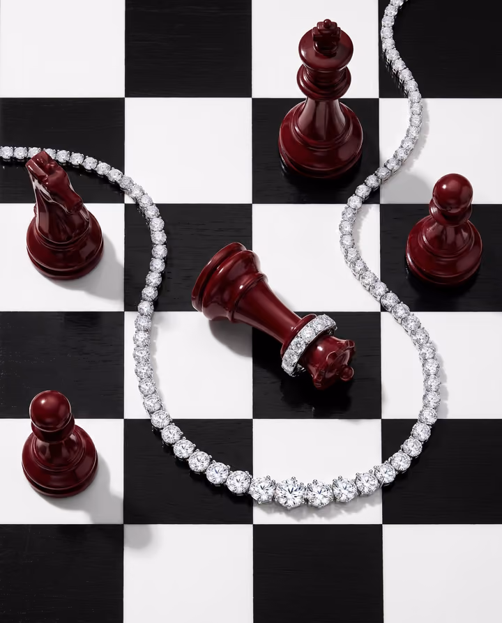 Maroon Chess Jewelry