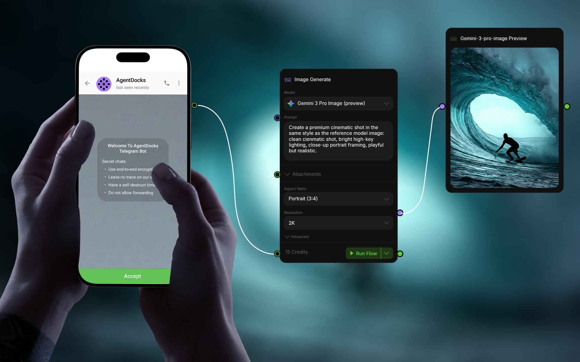 Run it Remotely - Telegram workflow integration