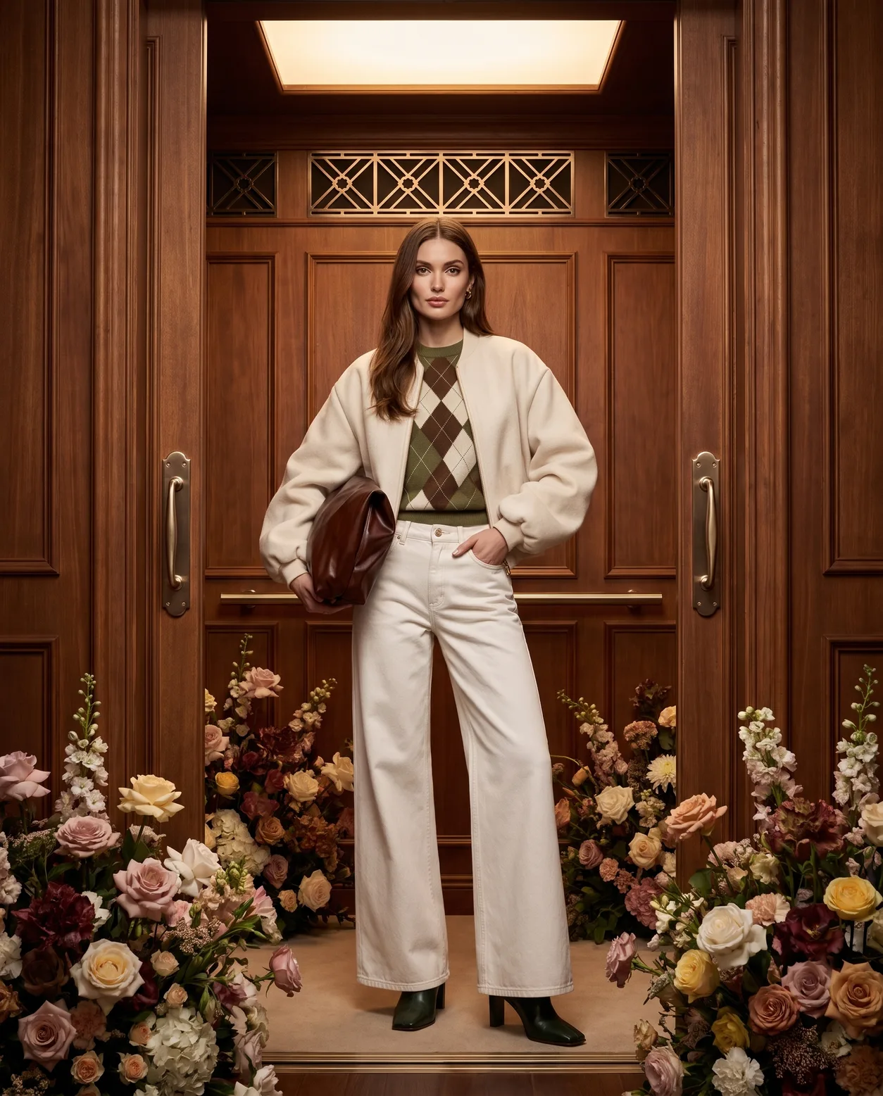Generated fashion shot open on the Design Studio canvas