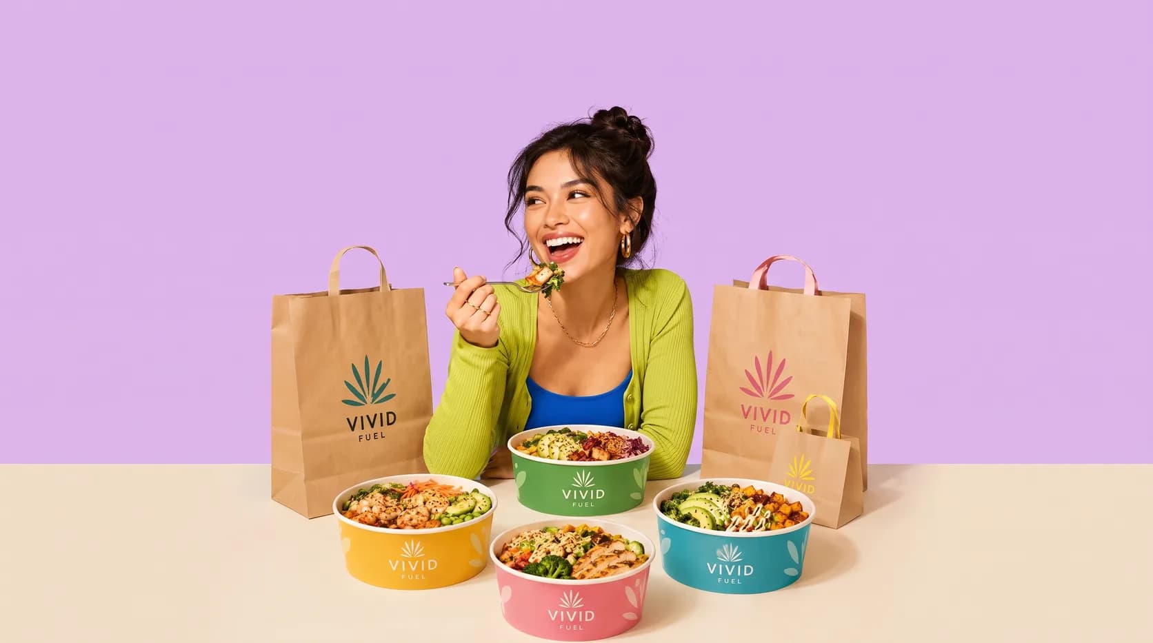 Food campaign visuals created with AgentDocks