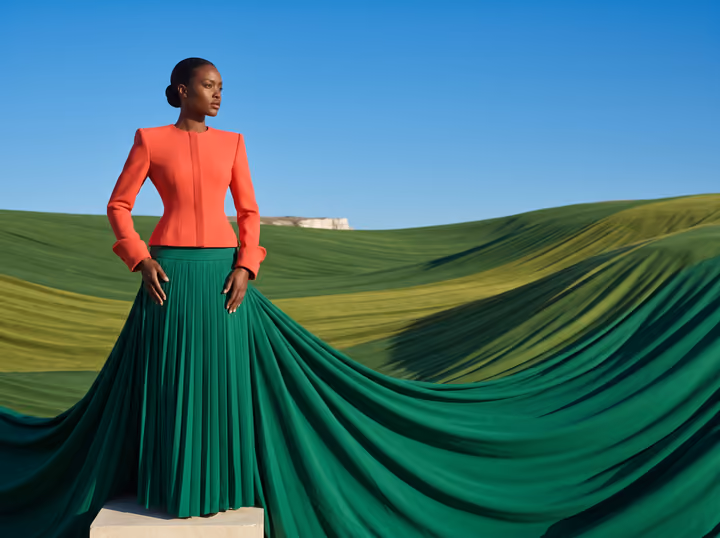 Emerald Landscape Fashion