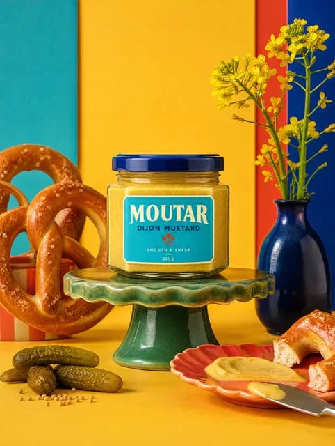 Dijon Pretzel Still Life