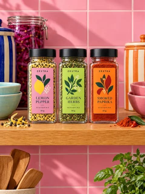 Seasoning Colorful Shelf