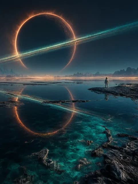 Astronaut Eclipse Lake