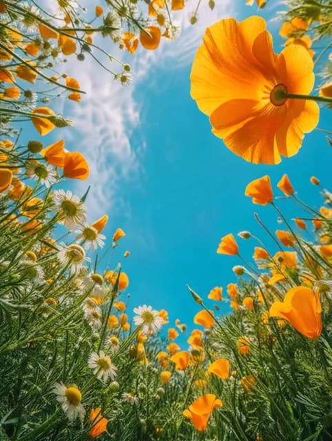 Poppy Sky Window